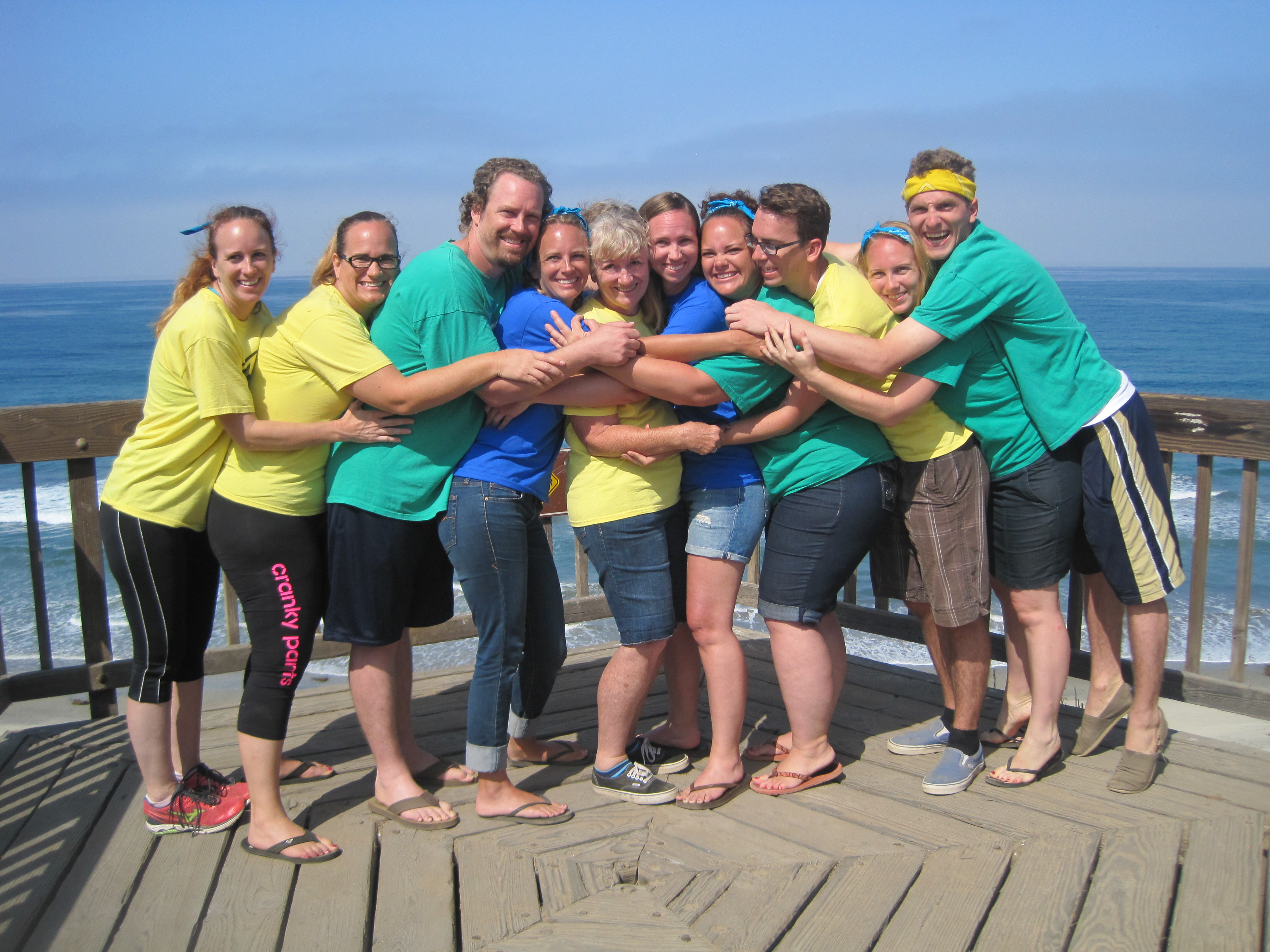 9 weirdos hug a lady